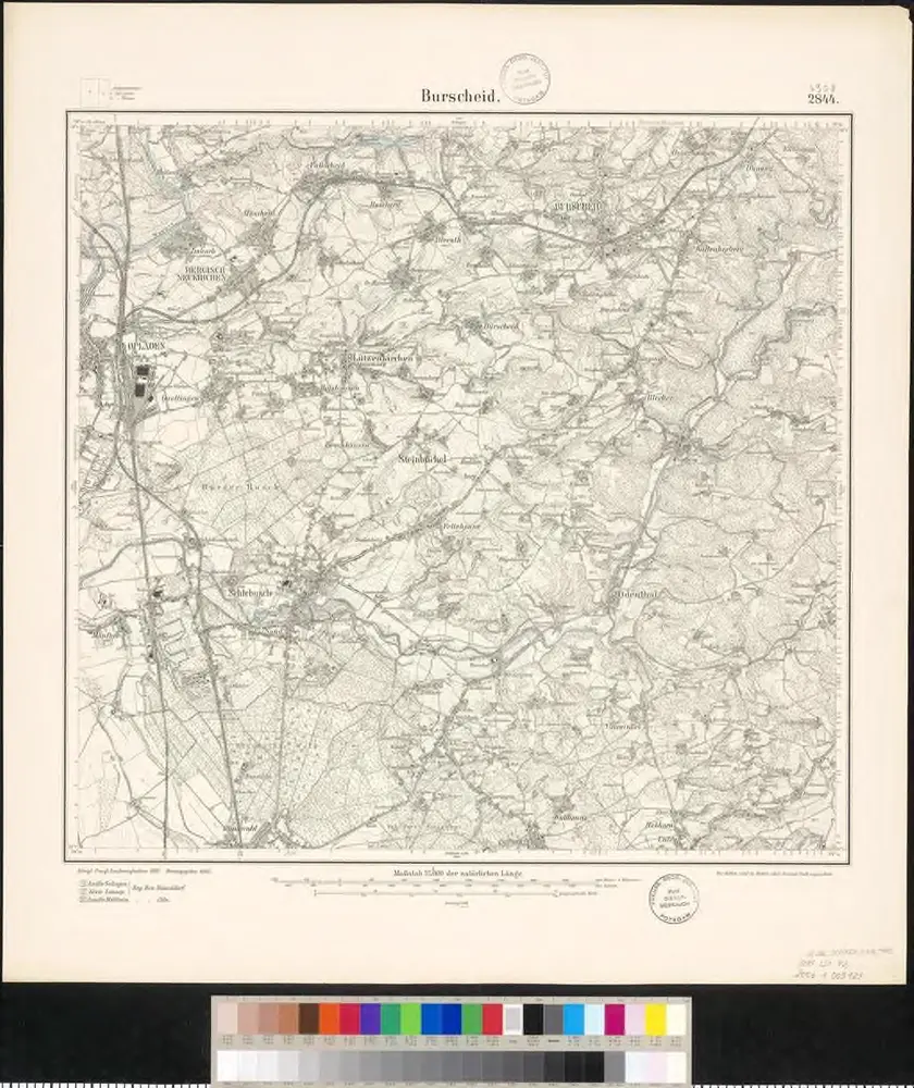 Meßtischblatt Burscheid